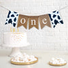 Pig One Banner | Farm First Birthday Party Decor