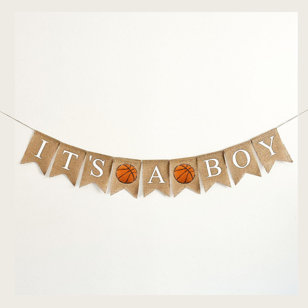 It's A Boy Banner | Basketball Baby Shower | Sports Themed Baby Shower | Basketball Banner | Sports Party Theme | Gender Reveal Decorations
