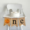 Basketball One Banner | Sports First Birthday Party Decor
