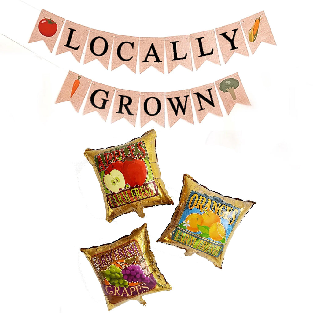 Locally Grown Banner & Balloons