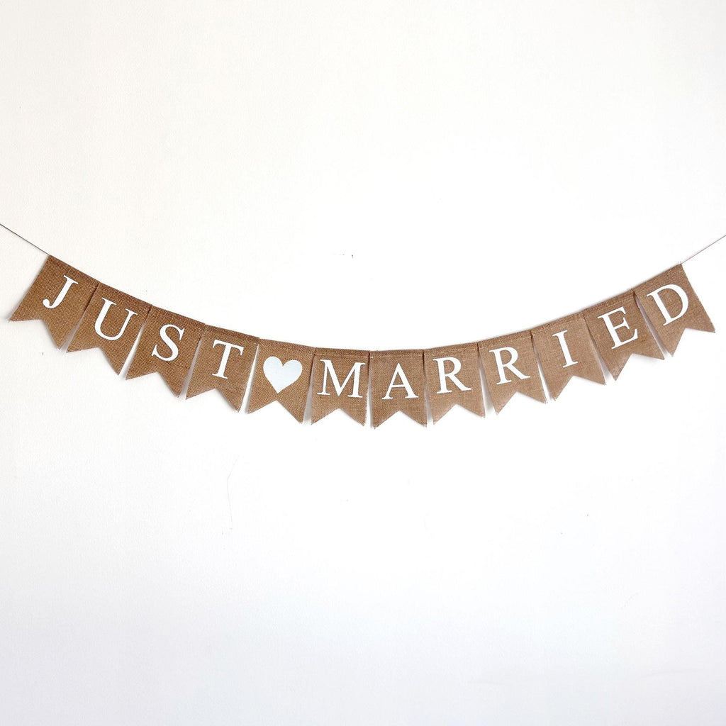 Just Married Sign | Wedding Banner | Wedding Reception Decorations
