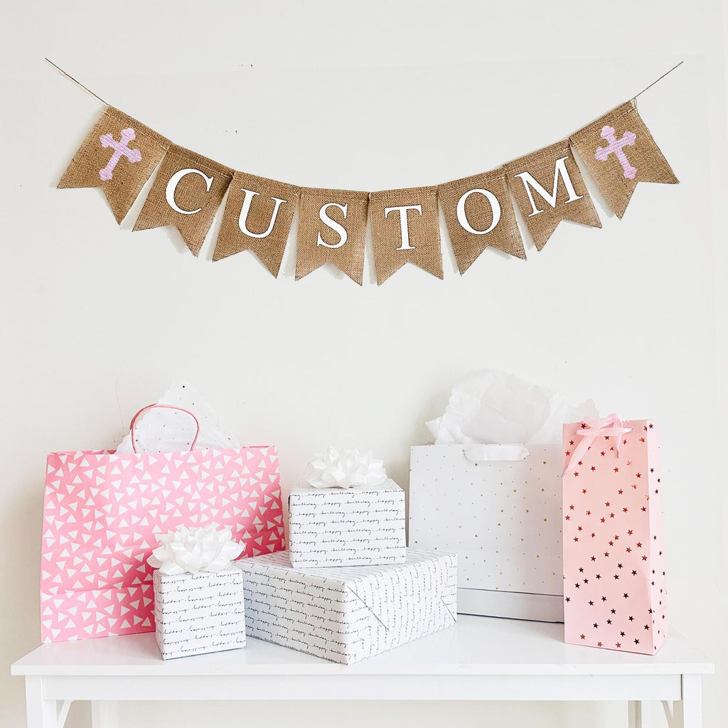 First Communion Banner | Baptism Decoration | Custom Banner