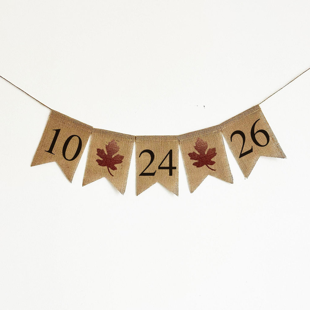 Fall Save the Date Banner | Fall Wedding Announcement | Autumn Bridal Shower