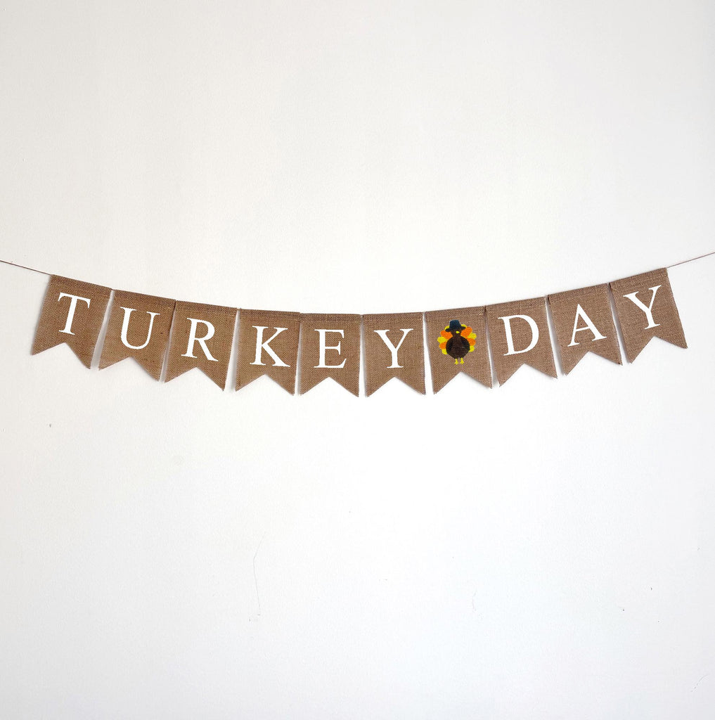 Turkey Day Banner | Thanksgiving Decorations | Turkey Banner | Thanksgiving Garland, | Turkey Decoration Ideas | Friendsgiving Banner