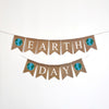 Earth Day Banner, Nature Party, Earth Day Celebration, Party Decorations, Classroom Decorations, Burlap Banner
