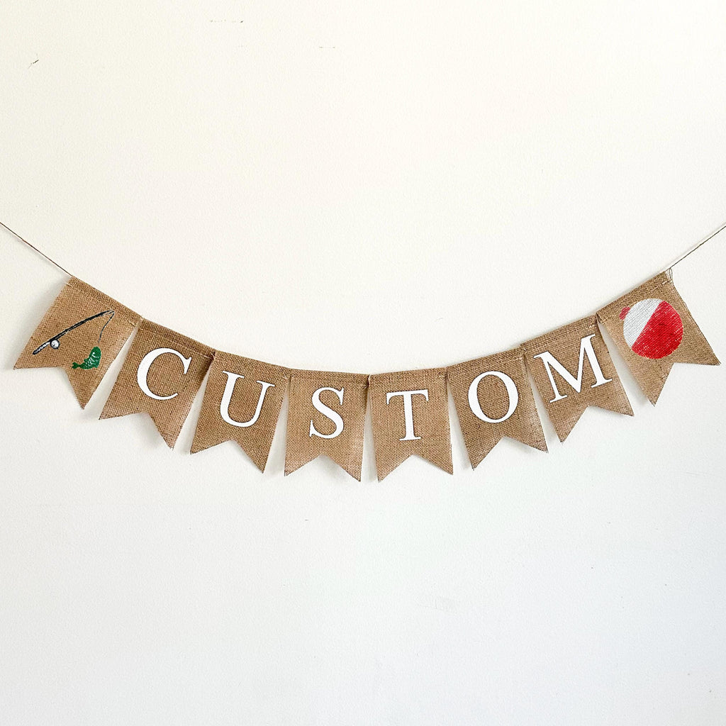 Custom Fishing Decor | Fishing Personalized Banner