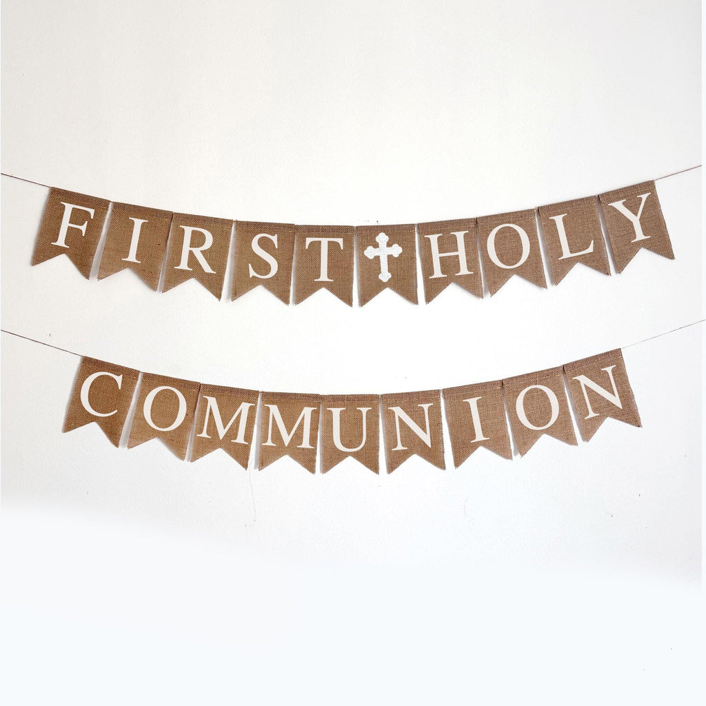 First Holy Communion Decorations, First Communion Banner For A Boy Or A Girl, Church Banner