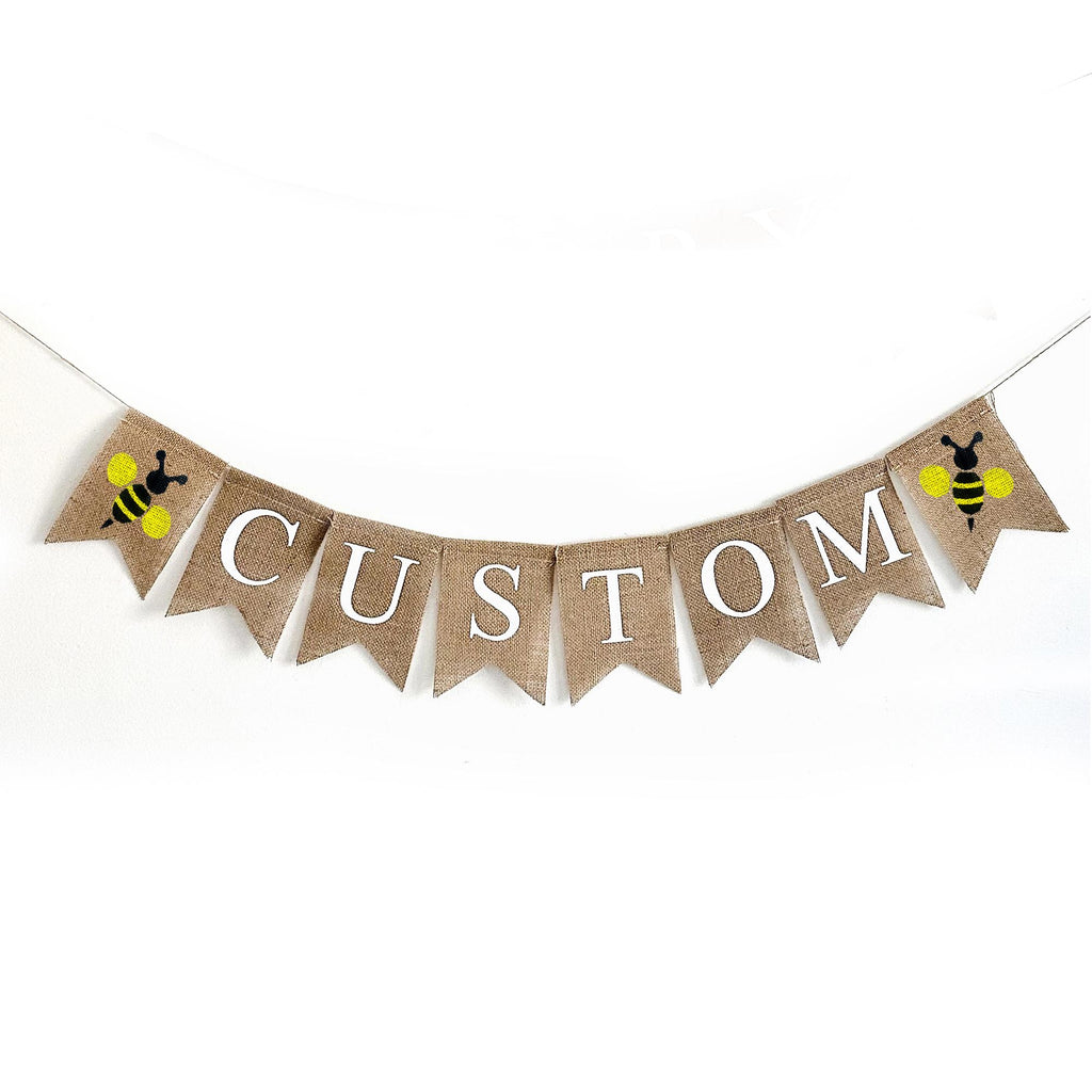 Bumblebee Baby Shower | What Will It Bee Gender Reveal | Bee Theme Party | Custom Banner | Personalized Party Banner
