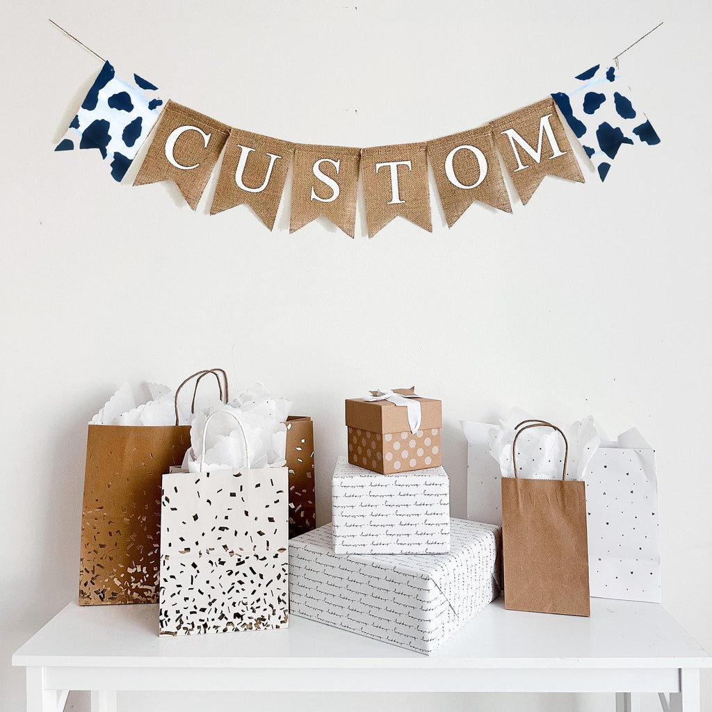 Personalized Party Banner | Farm Birthday Party Decorations | Cowgirl Birthday Party