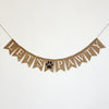 Dog Party Decorations, Let’s Pawty Banner, Puppy Birthday Party, Puppy Happy Birthday, Burlap Banner, Dog Themed Decorations