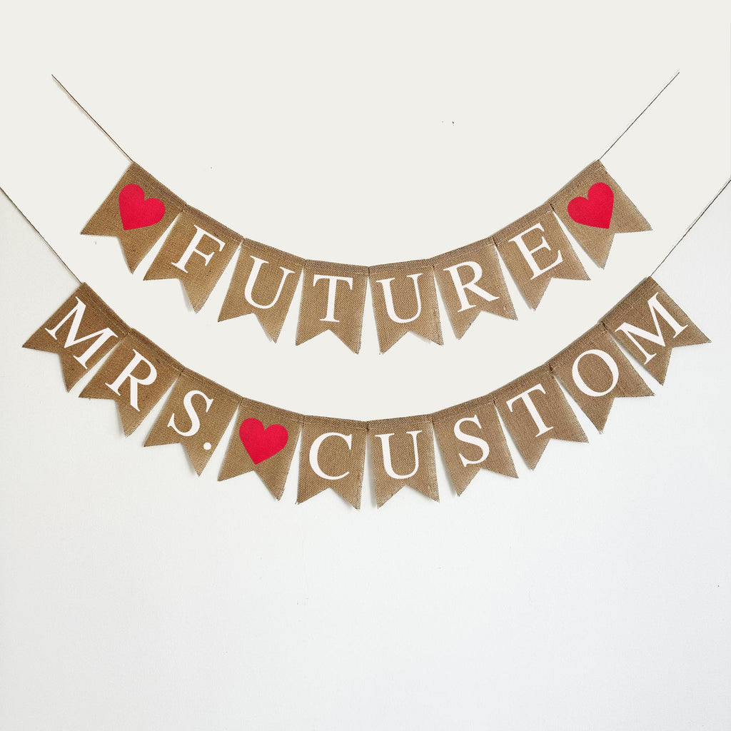 Future Mrs | Engagement Party Decorations | Miss to Mrs Banner | Custom Banner | Bridal Shower Themes | Bridal Decorations