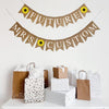 Customize this Future Mrs. Banner with the bride to be&#39;s new last name! The top layer spells out the word Future in white letters with a hand stenciled sunflower on either side. The bottom layer spells out the word Mrs. followed by a sunflower and then an option to personalize this banner with the bride&#39;s new last name.