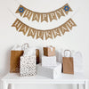Happy Hanukkah Banner | Hanukkah Decor | Menorah Decorations | Jewish Holiday Decorations | Burlap Banner