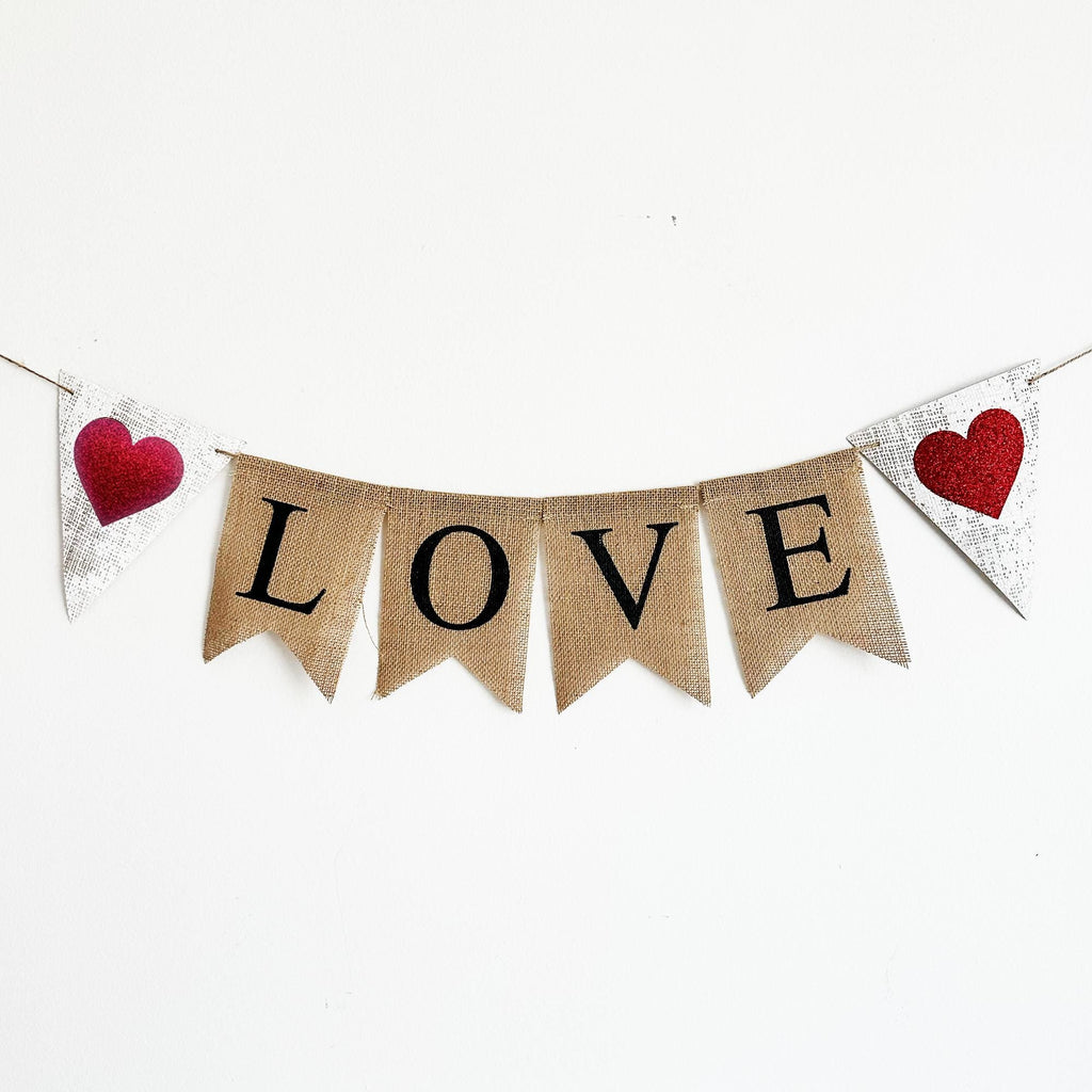 Bridal Shower Decorations | Love Banner | Valentine's Day Sign | Wedding Backdrop | Engagement Party Decorations | Anniversary Decor |