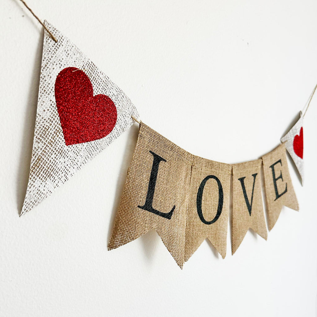 Bridal Shower Decorations | Love Banner | Valentine's Day Sign | Wedding Backdrop | Engagement Party Decorations | Anniversary Decor |