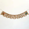 Construction Birthday Party | Dump Truck Birthday Party | Burlap Banner | Construction Party Decorations | Custom Banner | Gender Reveal