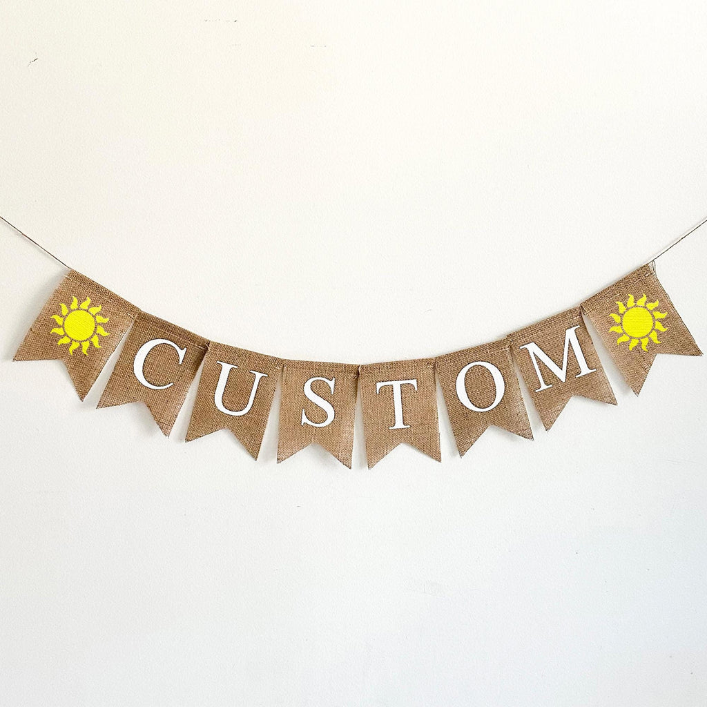 You Are My Sunshine Birthday Theme | Summer Party Decorations | Sunshine Banner | Custom Banner | Baby Shower Decorations | Summer Birthday