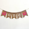 Hibiscus One Banner | Tropical Hawaiian First Birthday Party Decorations