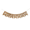 Custom Hashtag Burlap Banner