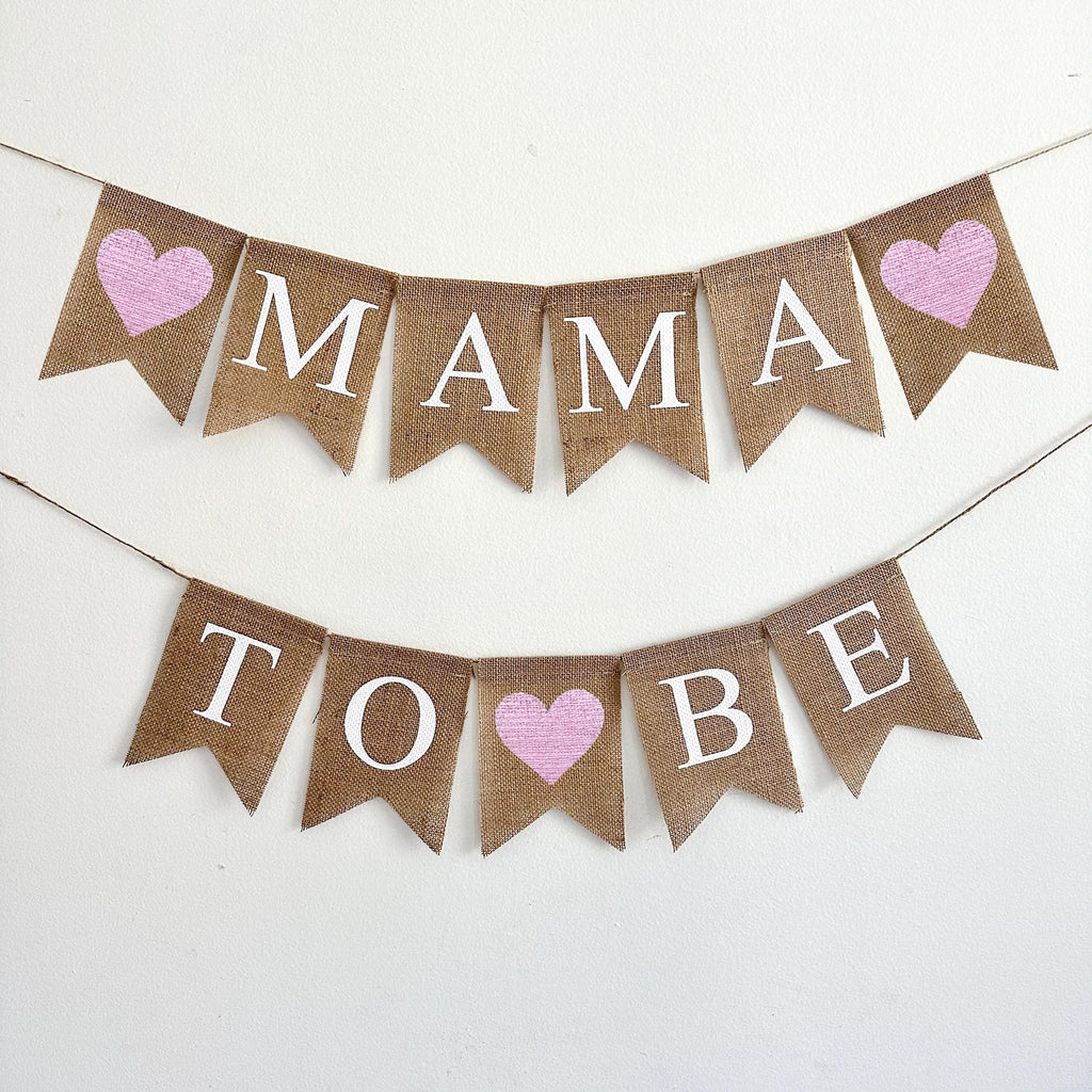 Baby Shower Decorations | Mama to Be | It's A Girl Gender Reveal | Gender Reveal | Baby Girl Shower | Mom to Be Baby Shower | Burlap Banner