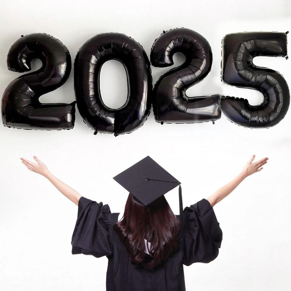 Class of 2024 Black Balloons | Graduation Decorations