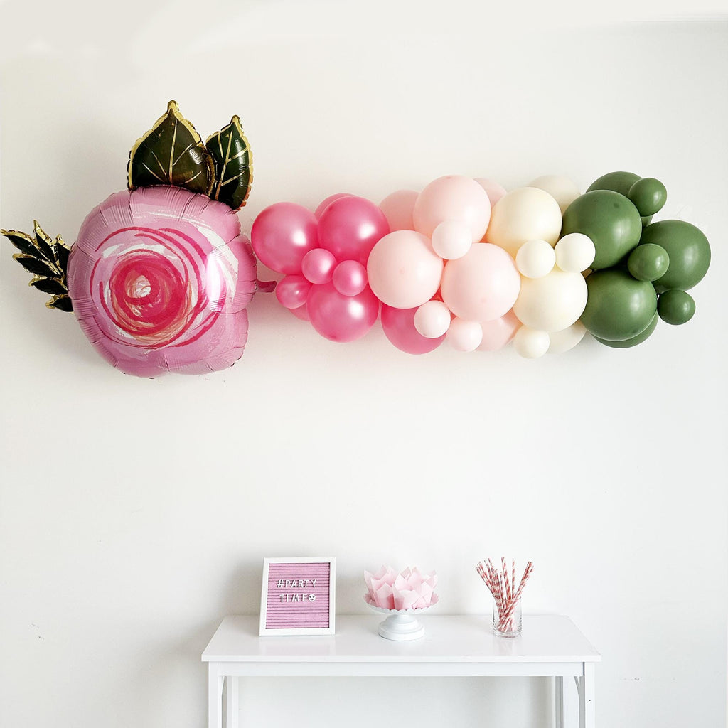 Rose Garden Party, Tea Party Decorations, Pastel Balloon Garland, Bridal Shower, Spring Birthday Decor, Love is in Bloom, Baby Shower