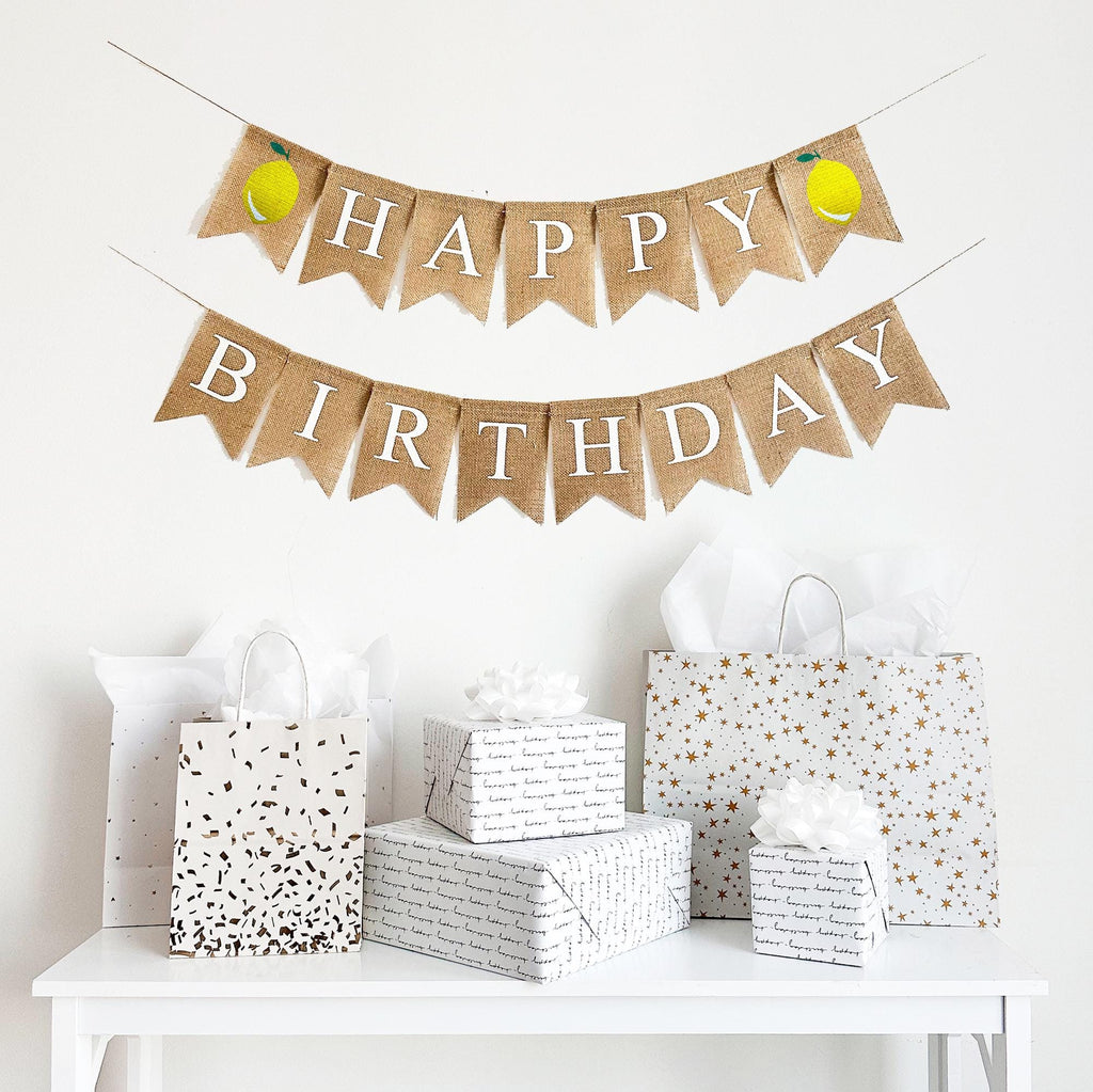 Lemon Party Decor | Happy Birthday Banner | Lemonade Party Theme | Personalized Banner | Birthday Decorations | Summer Garland