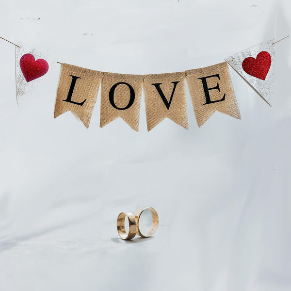 Bridal Shower Decorations | Love Banner | Valentine's Day Sign | Wedding Backdrop | Engagement Party Decorations | Anniversary Decor |