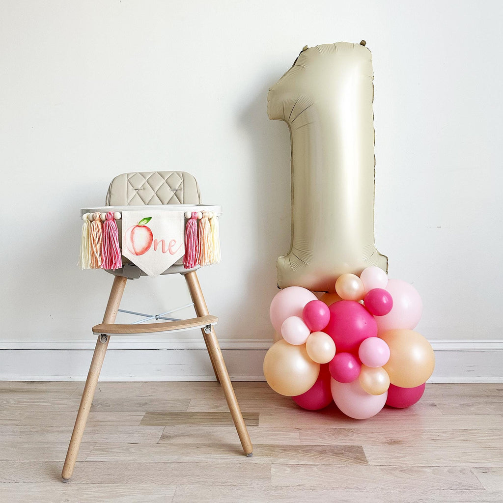 Life's A Peach | Peach Party Decorations | Fruit Theme Party | 1st Birthday Girl | One Banner | Balloon Tower | Birthday Party