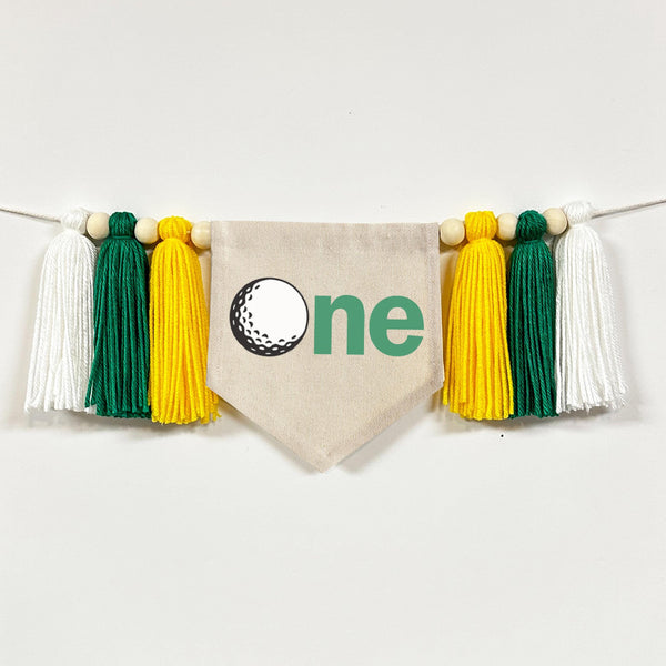 Golf Birthday | Hole in One First Birthday | High Chair Banner | 1st Birthday