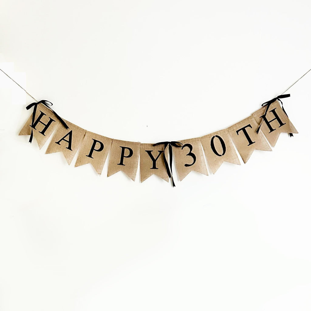 30th Birthday Decorations | 30th Birthday Balloons | Coquette Bow | Bow Party Decorations | Thirty Flirty and Thriving | Birthday Banner