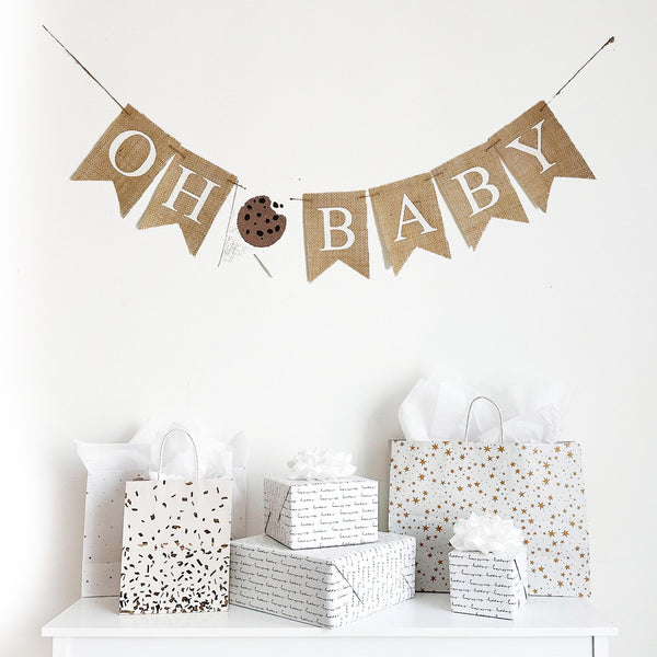 Oh Baby Sign | Cookie Baby Shower Banner | Cookie Party Decorations | Baby Shower Decor | Gender Neutral Baby Shower