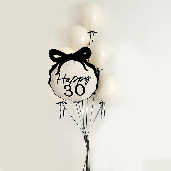 30th Birthday Decorations | 30th Birthday Balloons | Coquette Bow | Bow Party Decorations