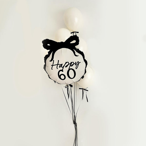 60th Birthday Party Decorations | Happy 60th Birthday | Coquette Bow | Bow Party Decorations