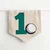 Golf 1st Birthday Tassel Banner