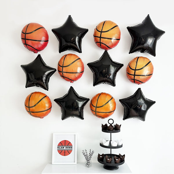 Basketball Balloon Collection | Basketball Party Decor | Sports Balloon | Basketball Balloon Set | Basketball Birthday Photo Prop |