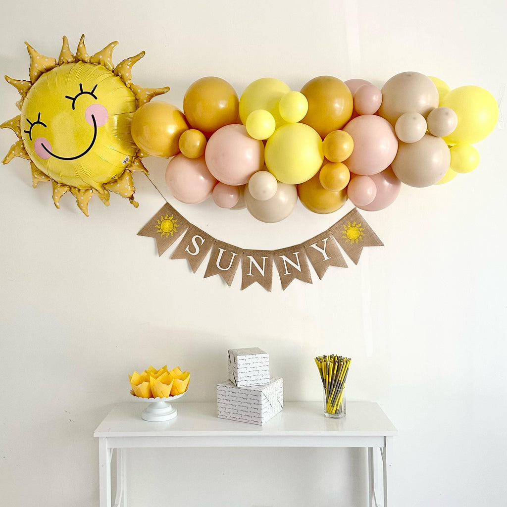 Trip Around The Sun Birthday | Sunshine Party | Sun Balloon | Summer Party Themes | Summer Birthday | Custom Banners | Happy Birthday