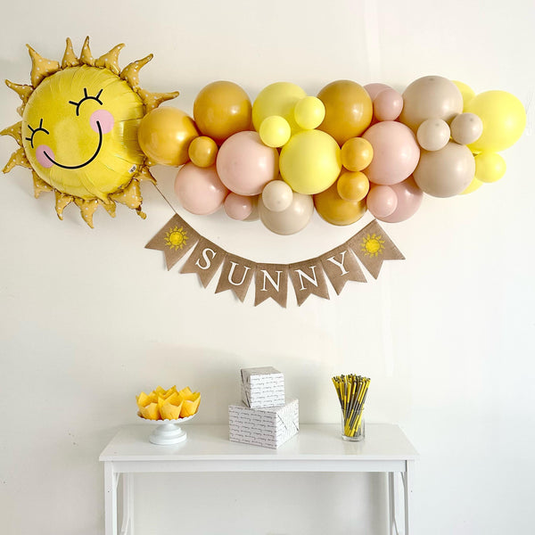 Trip Around The Sun Birthday | Sunshine Party | Sun Balloon | Summer Party Themes | Summer Birthday | Custom Banners | Happy Birthday