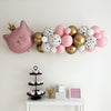 Cat Balloons | Cat Party Decorations | Pink Gold Princess Themed Party | Birthday Backdrop | Princess Balloons | Custom Banner |