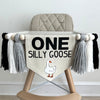 Silly Goose Banner, First Birthday Decorations, High Chair Banner, One Silly Goose Birthday, Cake Smash Decorations, One Banner