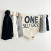 Silly Goose Banner, First Birthday Decorations, High Chair Banner, One Silly Goose Birthday, Cake Smash Decorations, One Banner
