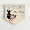 One Lucky Duck, First Birthday Decorations, High Chair Banner, Duck Birthday, One Banner, Party Decorations for Boys, Tassel Garland