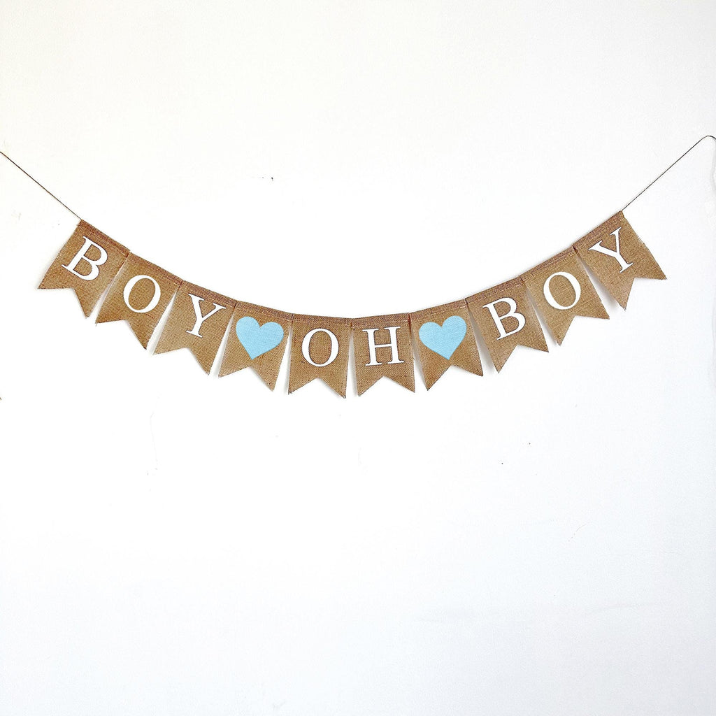 Baby Boy Shower Decorations | Gender Reveal Decorations | Baby Shower Backdrop | Gender Reveal Banner | Boy Nursery Decor
