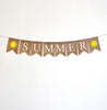 Flamingo Party Decorations | Summer Banner | Flamingo Birthday Decorations | Summer Garland | Burlap Banner | Hawaiian Luau Party