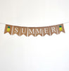 Flamingo Party Decorations | Summer Banner | Flamingo Birthday Decorations | Summer Garland | Burlap Banner | Hawaiian Luau Party