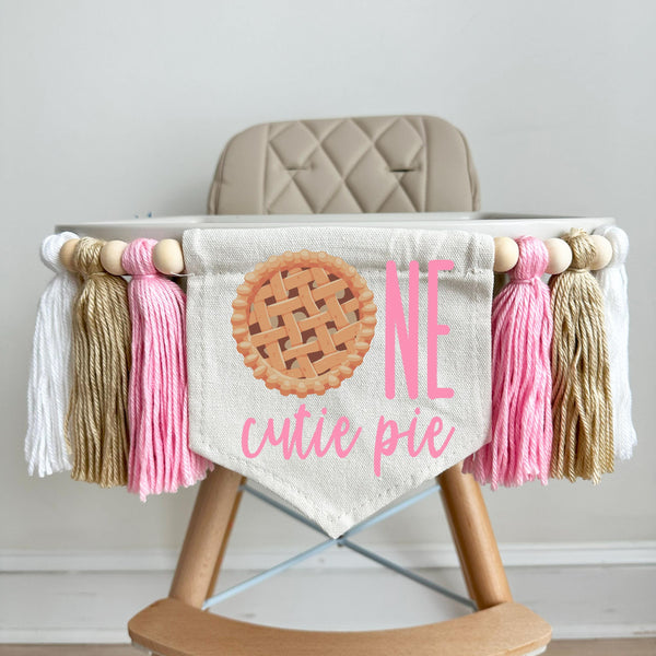Pie 1st Birthday Party Decorations, One Cutie Pie First Birthday, Sweet as Pie High Chair Banner