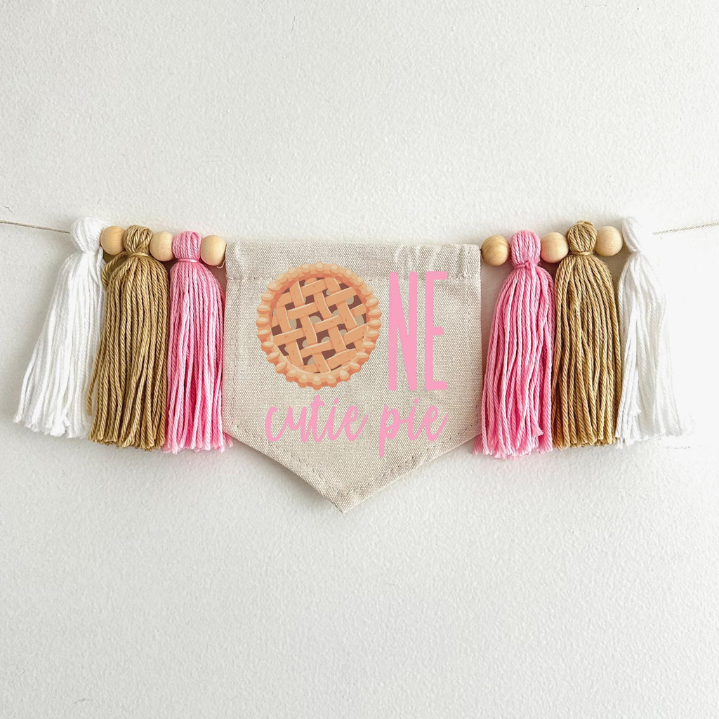 Pie 1st Birthday Party Decorations, One Cutie Pie First Birthday, Sweet as Pie High Chair Banner