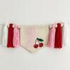 Cherry Party Decorations | High Chair Banner | Baby First Birthday