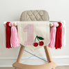 Cherry Party Decorations | High Chair Banner | Baby First Birthday