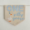One Silly Goose Banner, First Birthday Decorations, High Chair Banner, Silly Goose Birthday, One Banner, Cake Smash Decorations